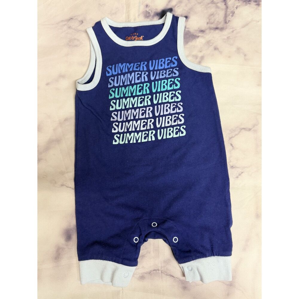 Baby Cat & Jack Summer Vibes Sleeveless Baby Romper
